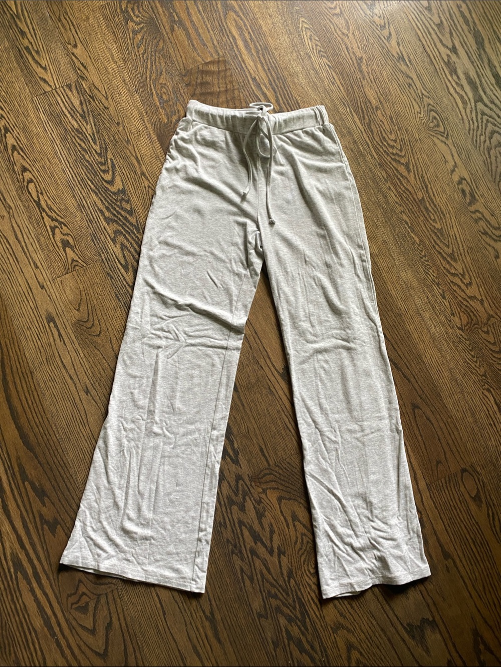 Light Gray Wide Leg Lounge Pants